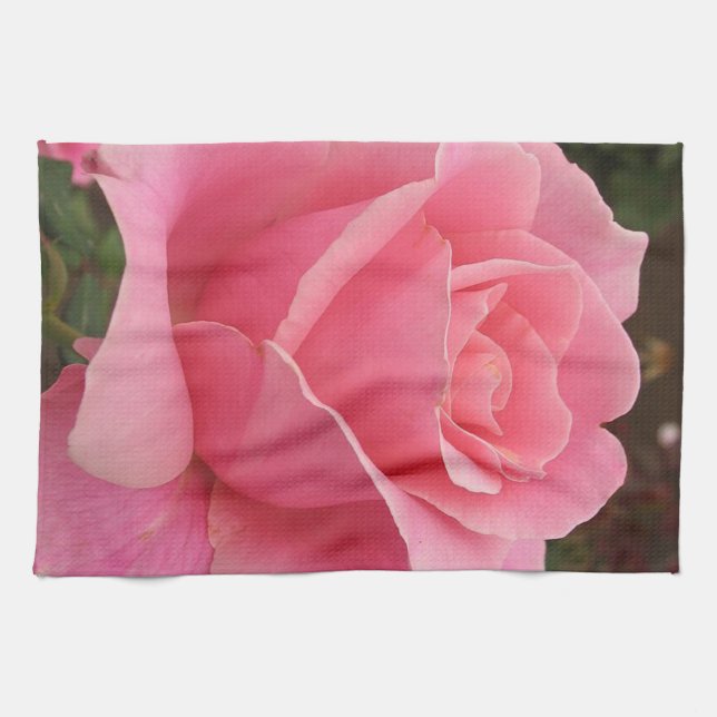 Pink Flower Kitchen Towel (Horizontal)