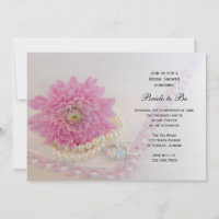 Pink Flower, Lace and Rings Bridal Shower