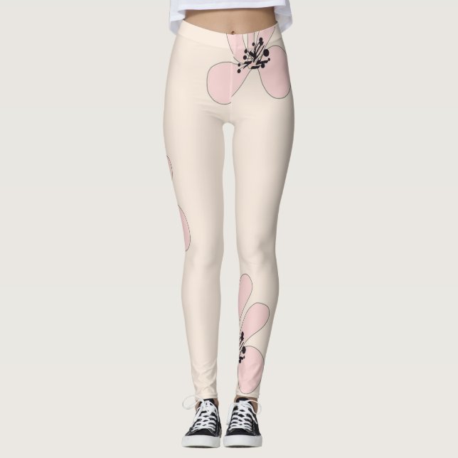 pink flower leggings (Devant)