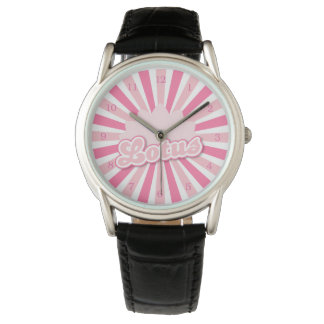 Pink Flower Lotus Watch