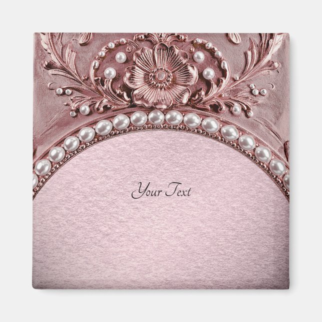 Pink Flower Magnet (Devant)