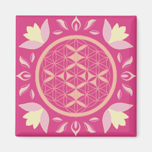 pink flower magnet