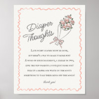 Pink Flower Market Fresh Floral Diaper Thoughts