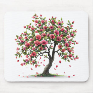 Pink Flower Mouse Pad