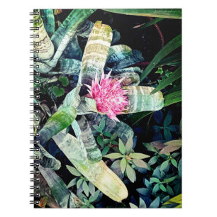 Pink flower notebook