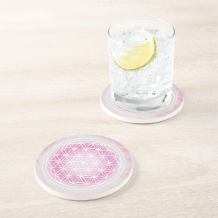 pink Flower of Life Coaster