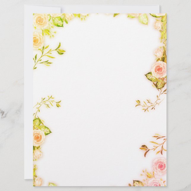 Pink Flower Paper (Front)