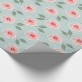Pink Flower Pattern Wrapping Paper (Corner)