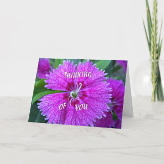 Pink Flower Penser de votre carte