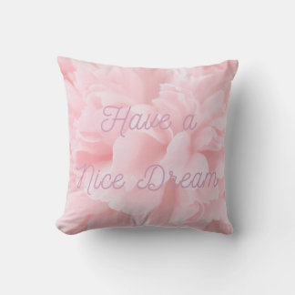 Pink Flower Petals Square Pillow Throw Pillow