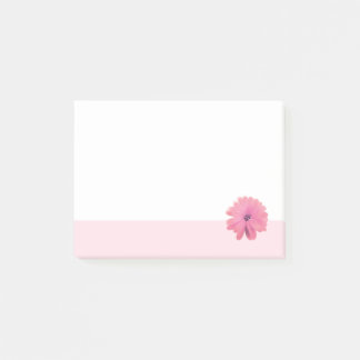 Pink Flower Pink Border Post-it Notes