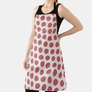 Pink Flower Ribbon by Kenneth Yoncich Apron