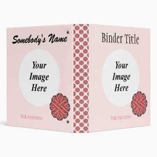Pink Flower Ribbon Template by Kenneth Yoncich Binder