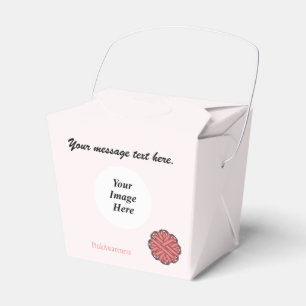 Pink Flower Ribbon Template by Kenneth Yoncich Favor Box