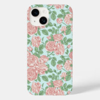 Pink Flower Rose Garden Bouquet Pattern