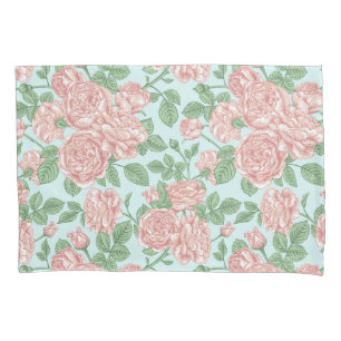 Pink Flower Rose Garden Bouquet Pattern Pillowcase
