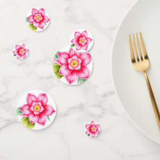 Pink Flower Table Confetti