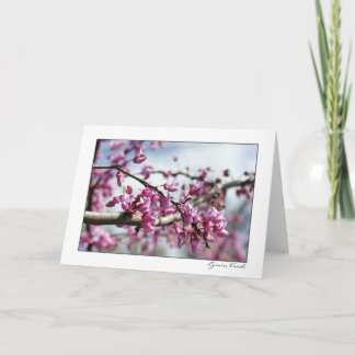 Pink Flower Tree Card
