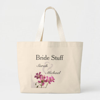 Pink Flower Wedding Gear Tote