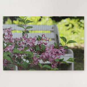 Pink Flowered Jigsaw Puzzle