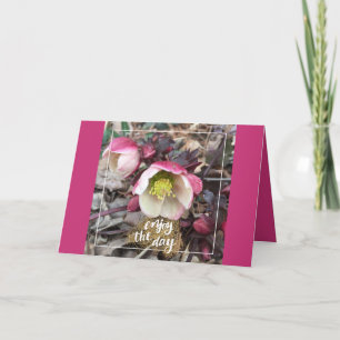 PINK FLOWERED MOTHER'S DAY GREETING CARD