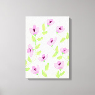 Pink Flowered Wall Art  Several Size Options