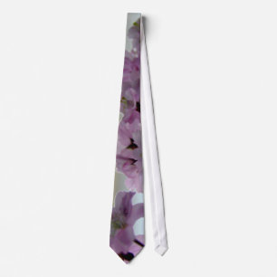 Pink Flowering Cherry Blossoms Tie