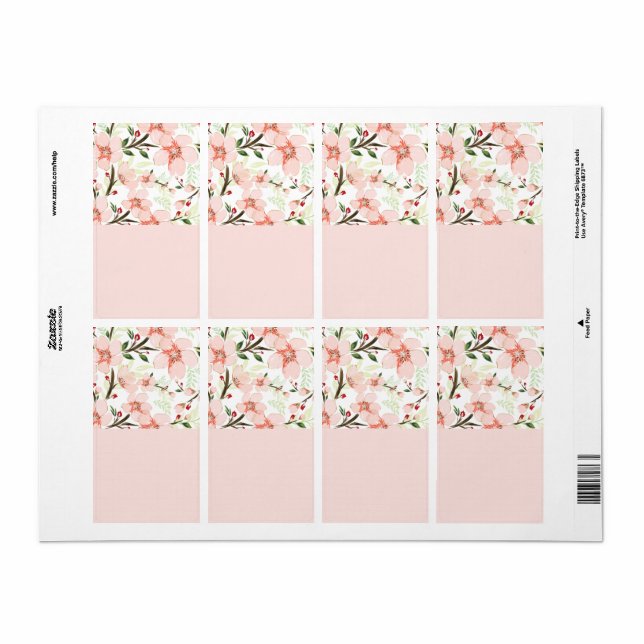 Pink flowers (Full Sheet)