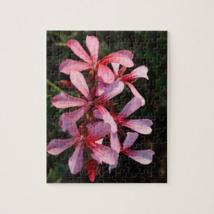Pink Flowers 8x10 Photo Puzzle with Gift Box