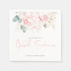 Pink Flowers and Gold Greenery Bridal Shower