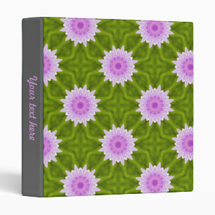 Pink flowers Binder