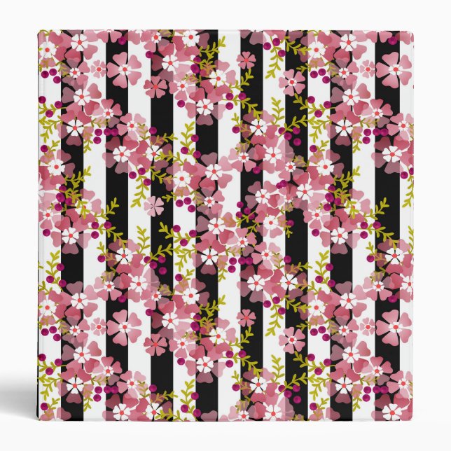 Pink flowers binder (Front)