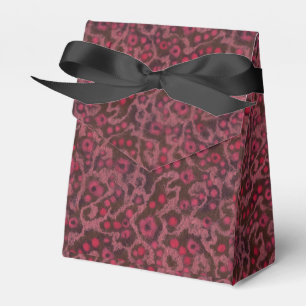 Pink Flowers Blush Curves whimsical floral pattern Favor Box