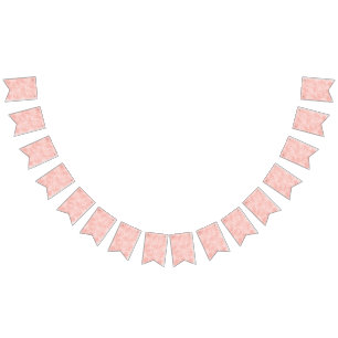 Pink Flowers Bunting Flags