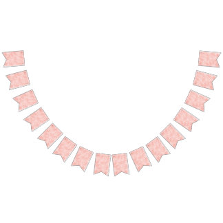 Pink Flowers Bunting Flags
