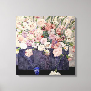 Pink Flowers by Mackintosh Canvas Print