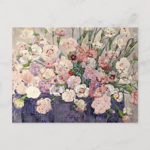 Pink Flowers by Mackintosh - Postcard