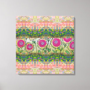 Pink Flowers  Canvas Print