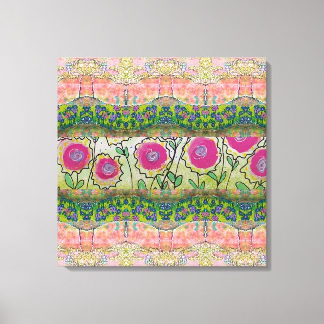 Pink Flowers  Canvas Print (Front)