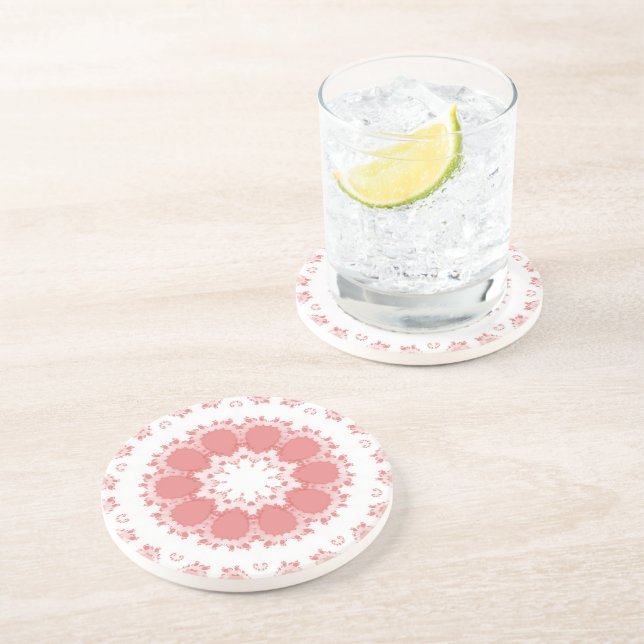 PINK FLOWERS COASTER (Side)