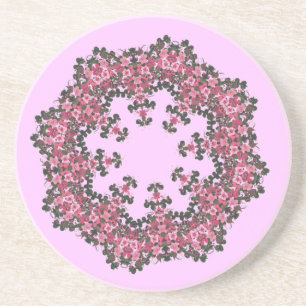 Pink Flowers Coaster