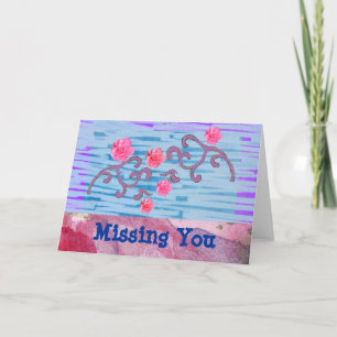 Pink Flowers Customizable Card