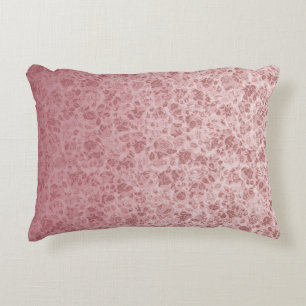 Pink flowers degraded accent pillow