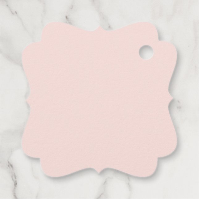 Pink flowers favour tags (Back)