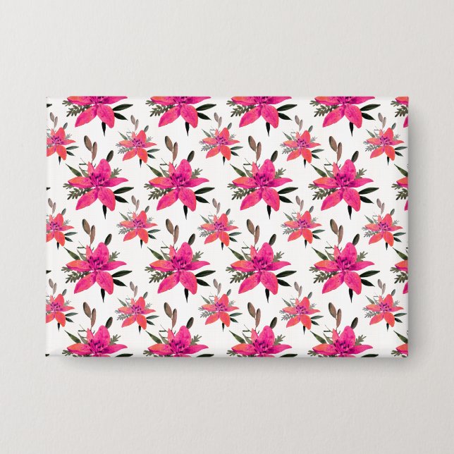 Pink Flowers Floral Pattern Design (Front)