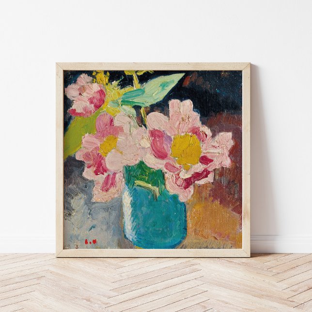 Pink Flowers in a Blue Vase | Louis Valtat Poster (Creator Uploaded)