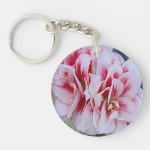 Pink Flowers Key Chain