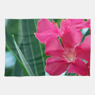 Pink Flowers Kitchen Towel