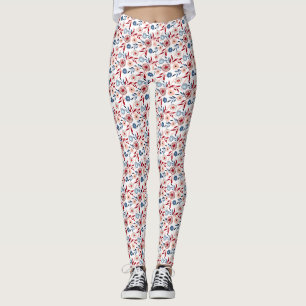Pink flowers leggings