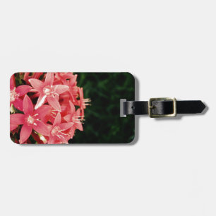 Pink Flowers Luggage Tag